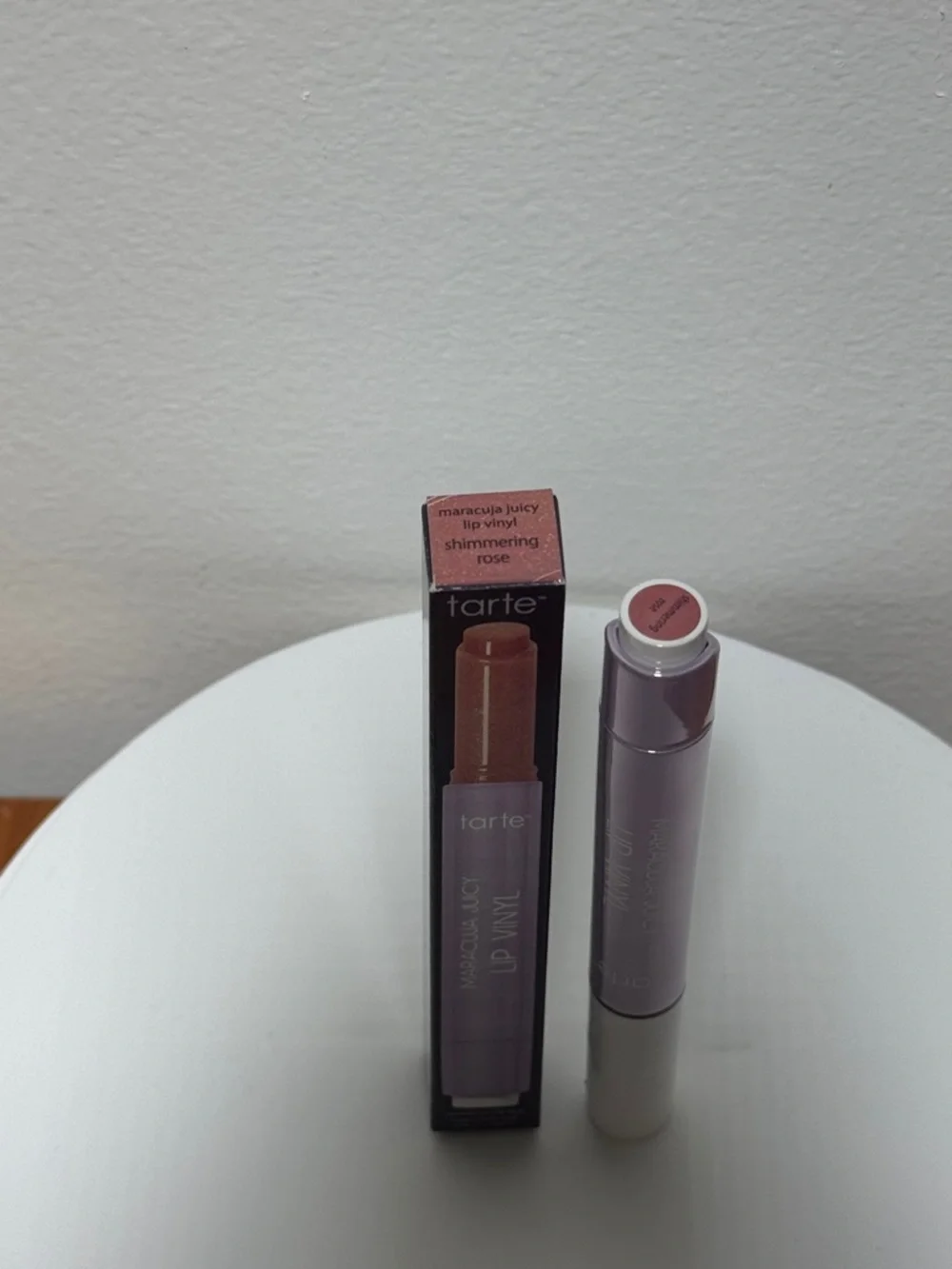 tarte Maracuja Juicy Lip Vinyl — Shimmery Mauve-Brown
